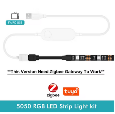 Smart Zigbee USB Led Lights Tuya Wifi RGB led Strip DC5V 5050 Smart Led TV Back Lighting Wok With Alexa Google Home