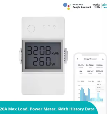 Wifi Smart Switch Sonoff R316D/POWR320D 16A/20A Intelligent Remote Current and Power Metering Switch Works Alexa Google Home