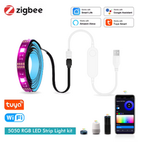 Smart Zigbee USB Led Lights Tuya Wifi RGB led Strip DC5V 5050 Smart Led TV Back Lighting Wok With Alexa Google Home