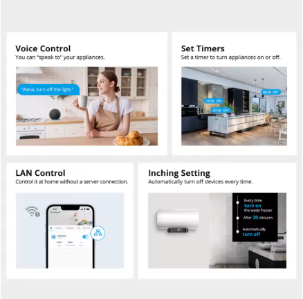 Wifi Smart Switch Sonoff R316D/POWR320D 16A/20A Intelligent Remote Current and Power Metering Switch Works Alexa Google Home