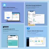 Wifi Smart Switch Sonoff R316D/POWR320D 16A/20A Intelligent Remote Current and Power Metering Switch Works Alexa Google Home