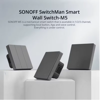 SONOFF M5 SwitchMan WiFi Smart Switch 1/2/3 Gang Wall Switch Work With Alexa Google Alice Siri Smartthings ESP32 Home Assistant
