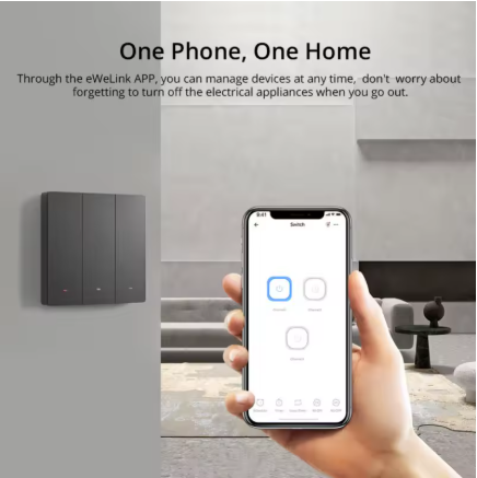 SONOFF M5 SwitchMan WiFi Smart Switch 1/2/3 Gang Wall Switch Work With Alexa Google Alice Siri Smartthings ESP32 Home Assistant